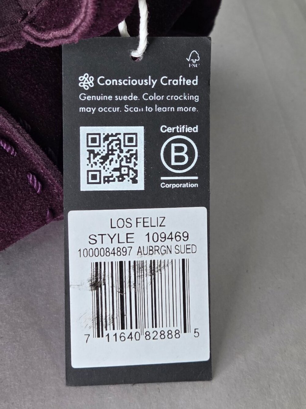 The Sak Los Feliz Large Suede Tote Bag - Aubergine - Picture 5 of 7